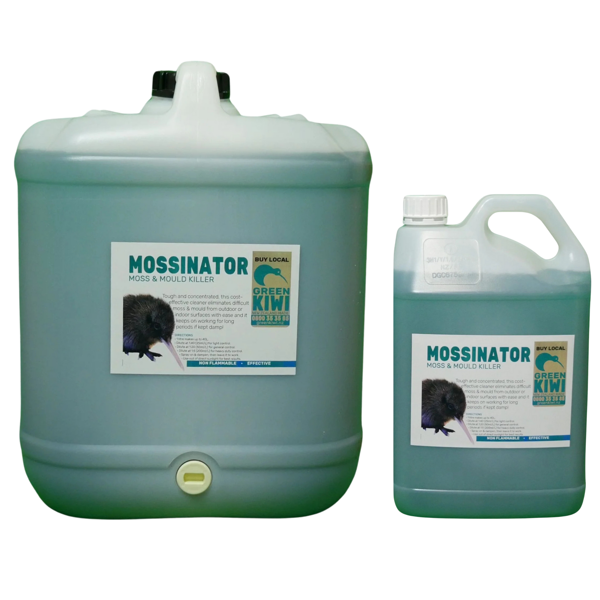 Green Kiwi Mossinator – NZ-made eco-friendly moss, mould, and lichen remover for outdoor surfaces