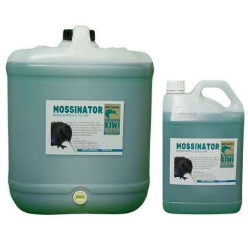 Green Kiwi Mossinator – NZ-made eco-friendly moss, mould, and lichen remover for outdoor surfaces