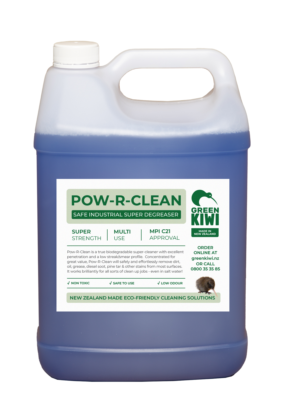 Pow R Clean Pow-R Clean – Safe Heavy Duty Degreaser – Green Kiwi